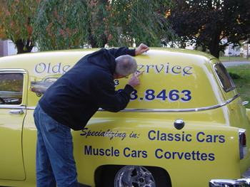 Olde Time Service Car in progress